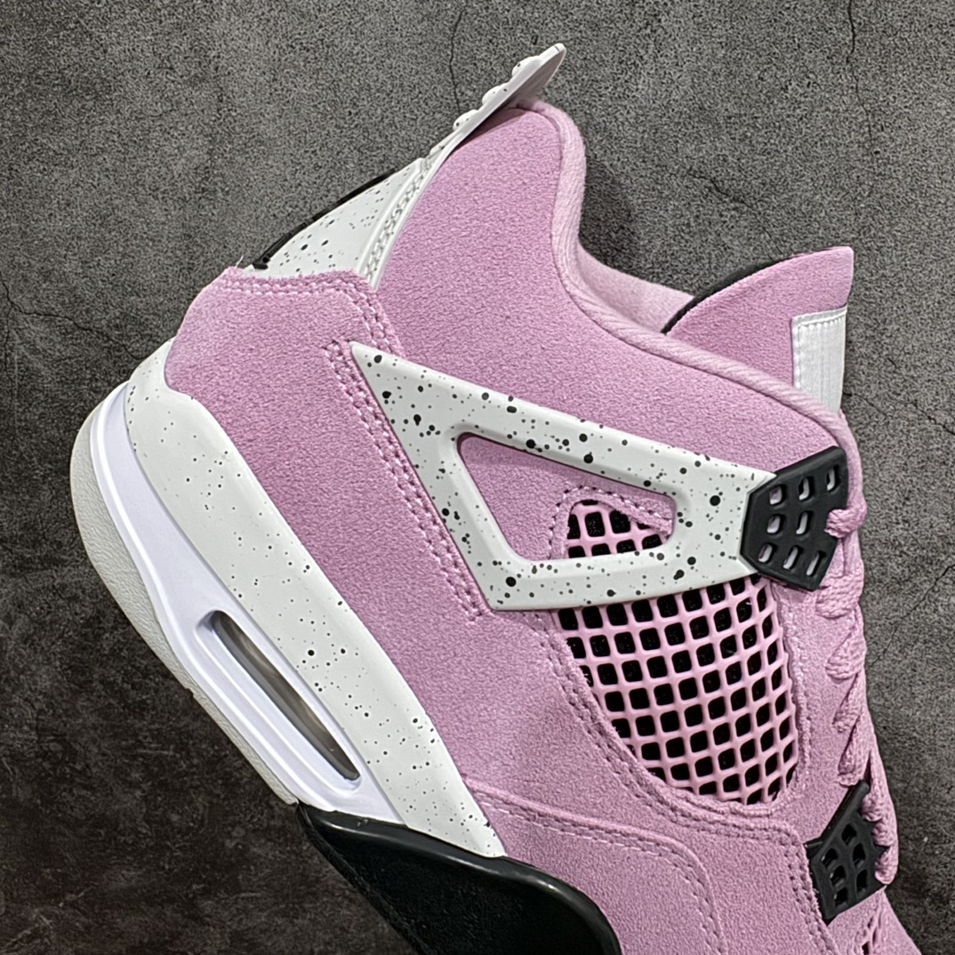 Air Jordan 4 Retro "Orchid" Pink Black Suede AJ4 Jordan 4 Macho Pink AQ9129-501