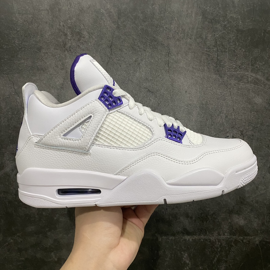 Air Jordan 4 Retro 'Purple Metallic' Men's & Women's Basketball Shoes CT8527-115