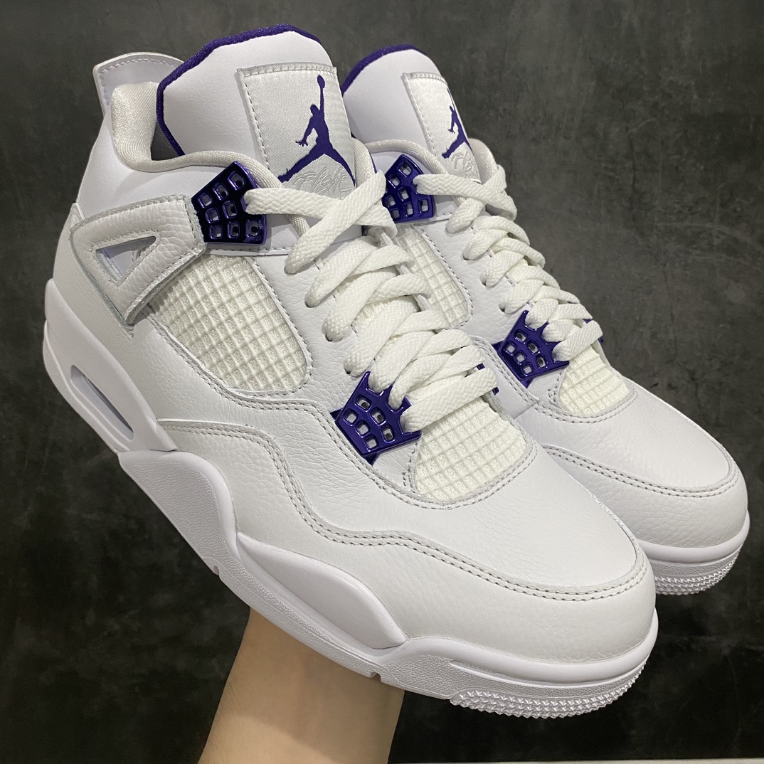 Air Jordan 4 Retro 'Purple Metallic' Men's & Women's Basketball Shoes CT8527-115