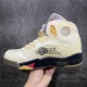 Off-White × Nike Air Jordan 5 "Sail" Men's Basketball Shoe DH8565-100