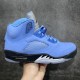 Air Jordan 5 Retro UNC University Blue Men's Basketball Shoes DV1310-401