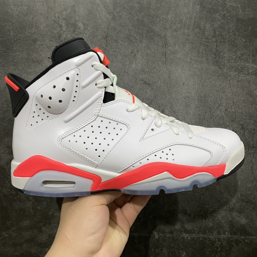 Air Jordan 6 Retro 'White Infrared' Men's Basketball Shoe 384664 123