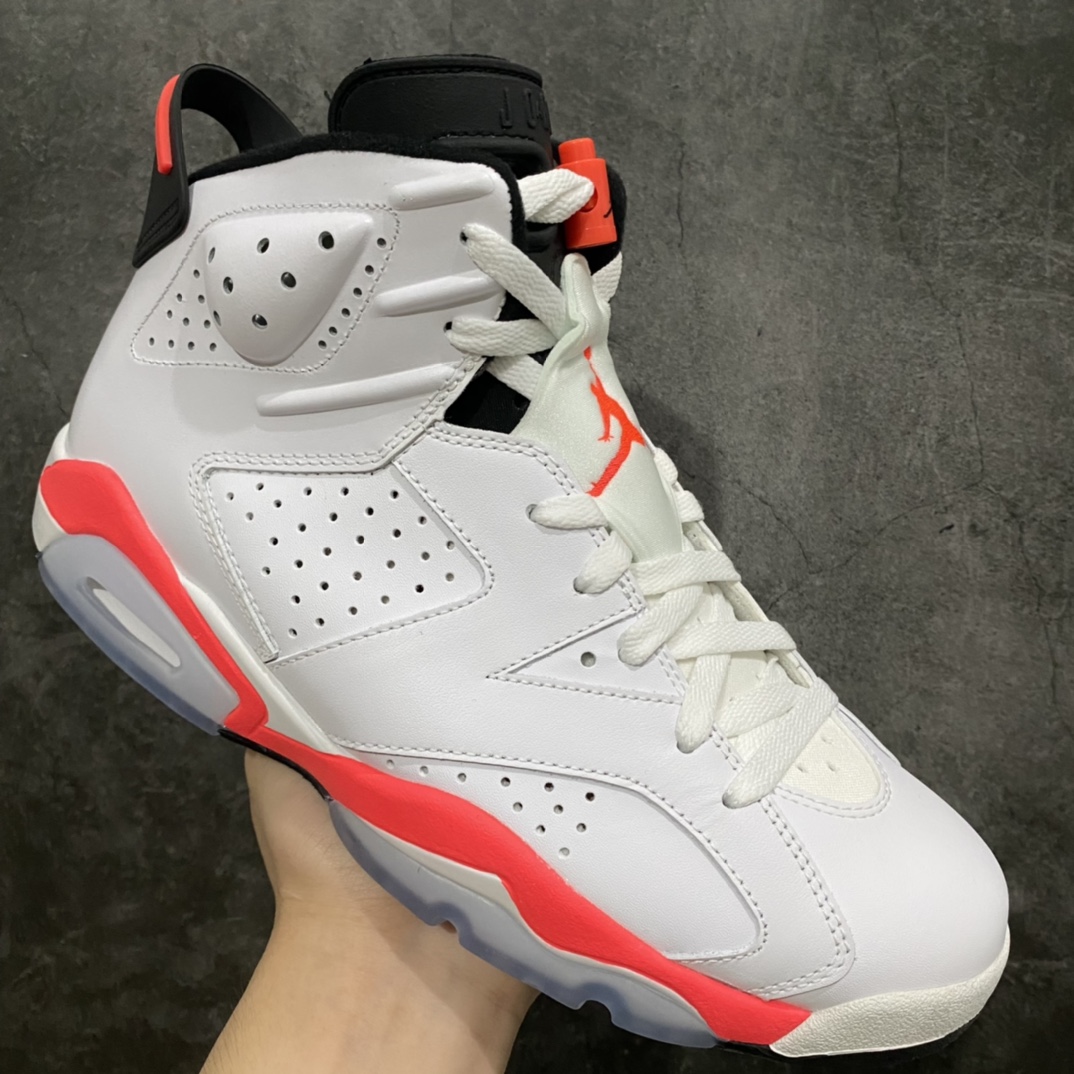 Air Jordan 6 Retro 'White Infrared' Men's Basketball Shoe 384664 123