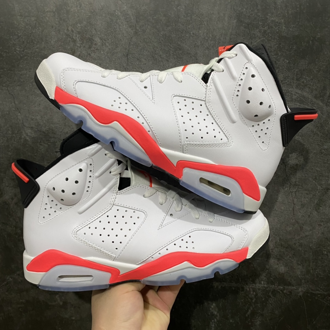 Air Jordan 6 Retro 'White Infrared' Men's Basketball Shoe 384664 123