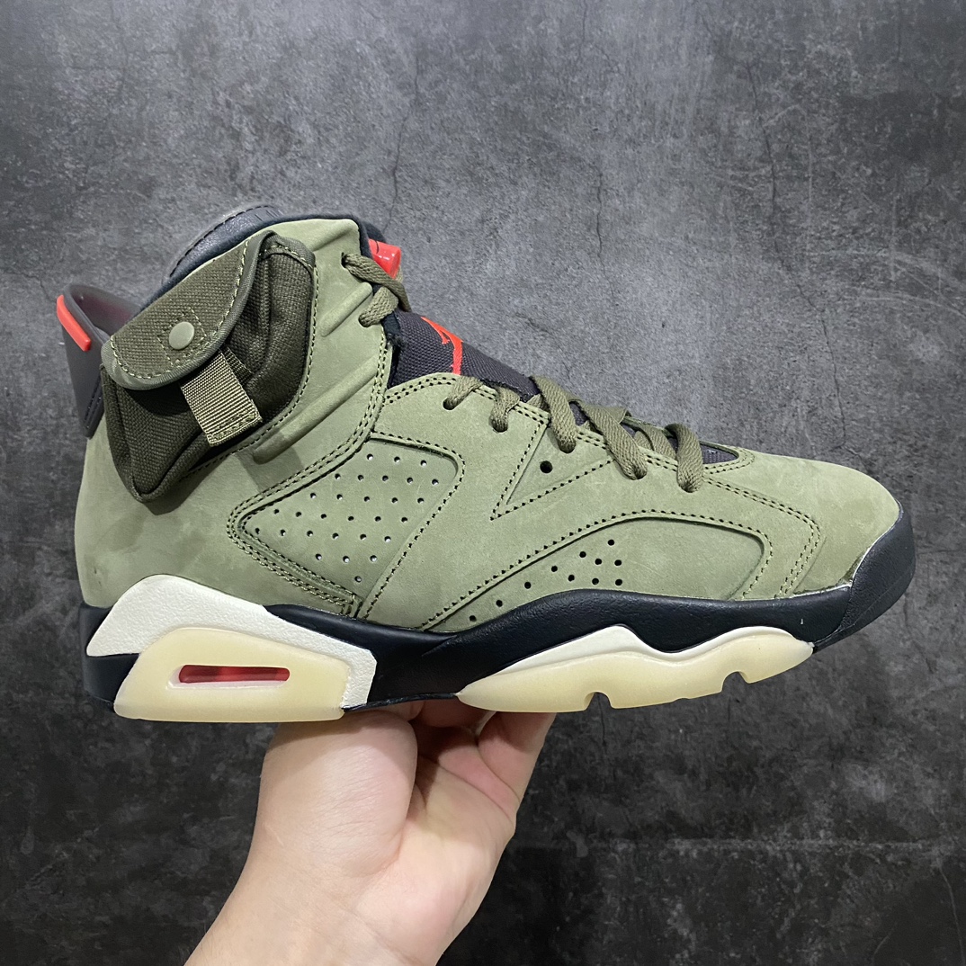 Travis Scott x Air Jordan 6 Retro 'Olive' Men's Basketball Shoe CN1084-200