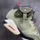 Travis Scott x Air Jordan 6 Retro 'Olive' Men's Basketball Shoe CN1084-200