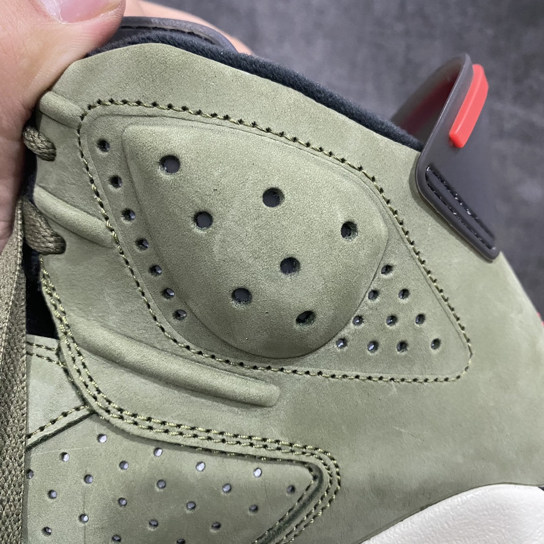 Travis Scott x Air Jordan 6 Retro 'Olive' Men's Basketball Shoe CN1084-200