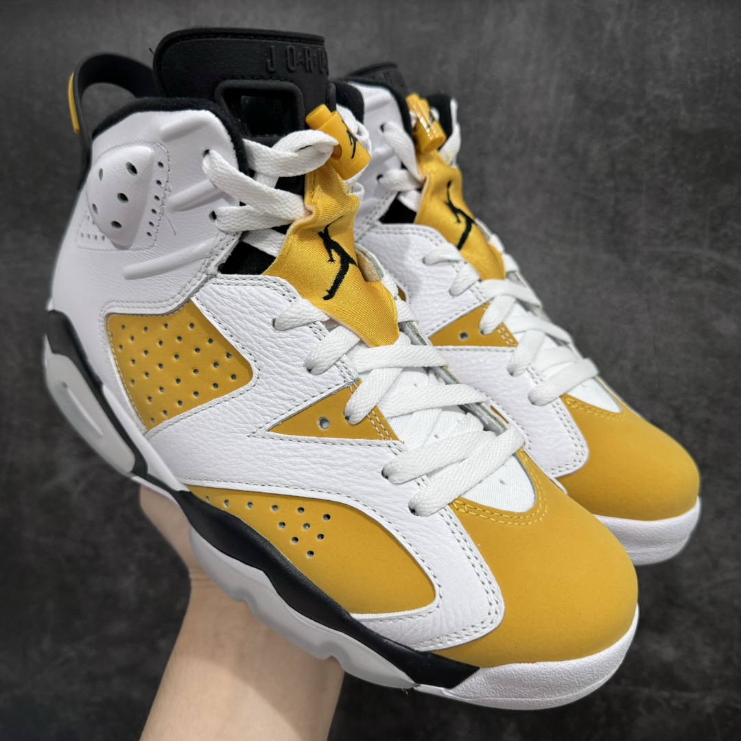 Air Jordan 6 Retro Yellow Ochre Men's Basketball Shoes CT8529-170