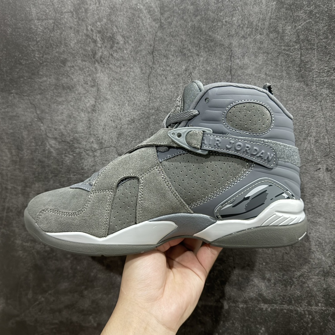 Air Jordan 8 Retro 'Cool Grey' Men's Basketball Shoes 305381 014