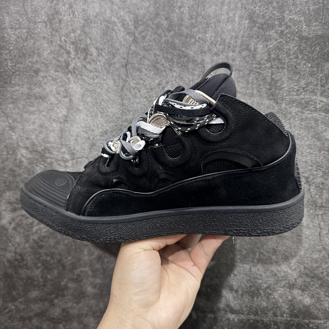 Lanvin Leather Curb Men's and Women's Sneakers