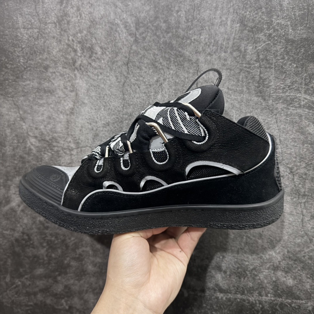 Lanvin Leather Curb Men's and Women's Sneakers