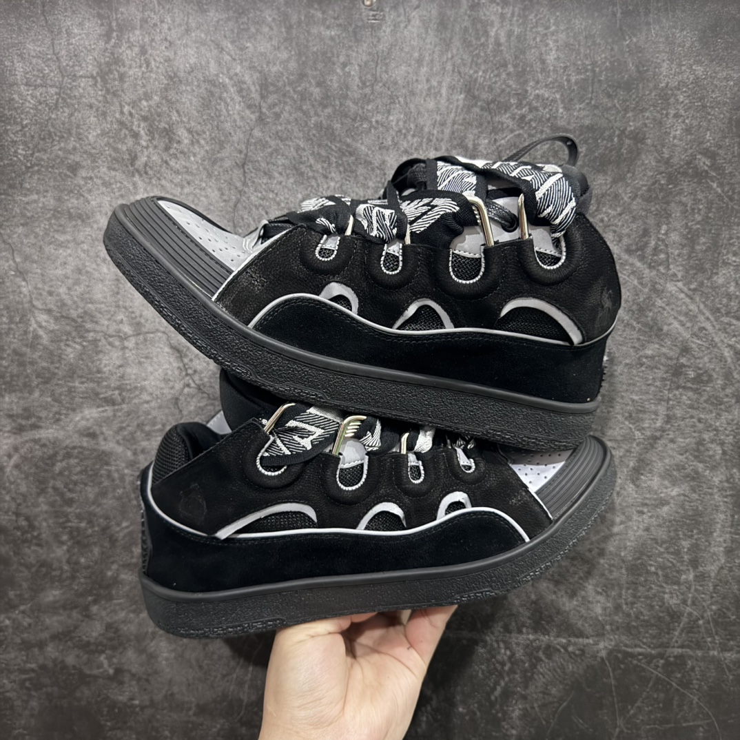 Lanvin Leather Curb Men's and Women's Sneakers