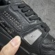 Louis Vuitton Trainer Series Sneakers Black rivets sports shoes