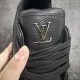 Louis Vuitton Trainer Series Sneakers Black rivets sports shoes