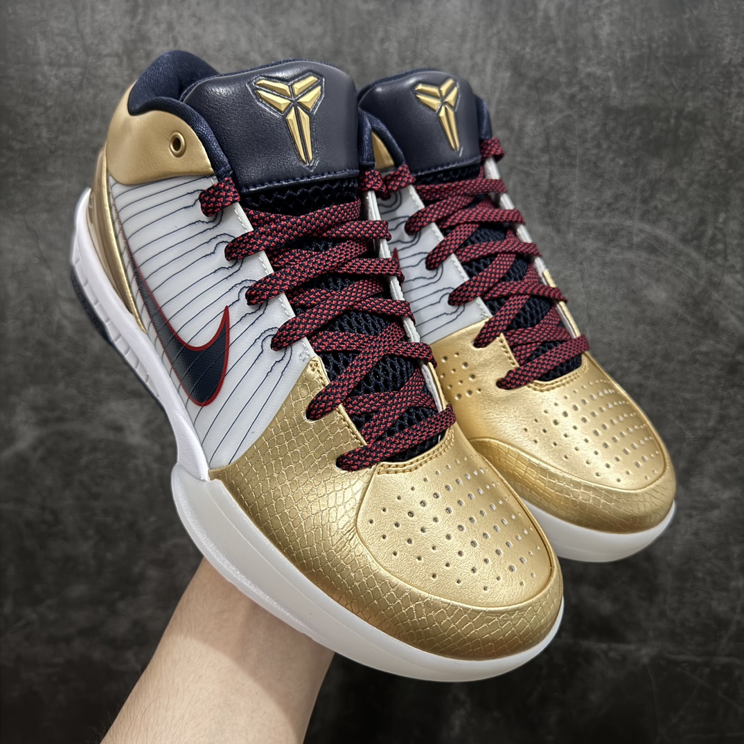 Nike Zoom Kobe 4 Protro Gold Medal Men's and Women's Basketball Shoe FQ3544-100