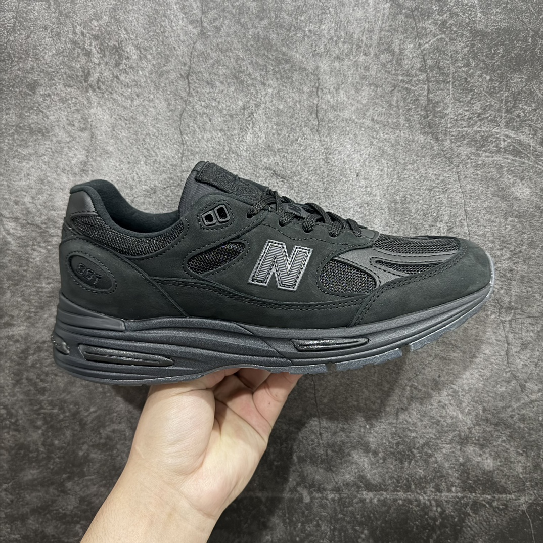 STONE ISLAND x New Balance NB991V2 Vintage Jogging Shoes Black U991SK2 