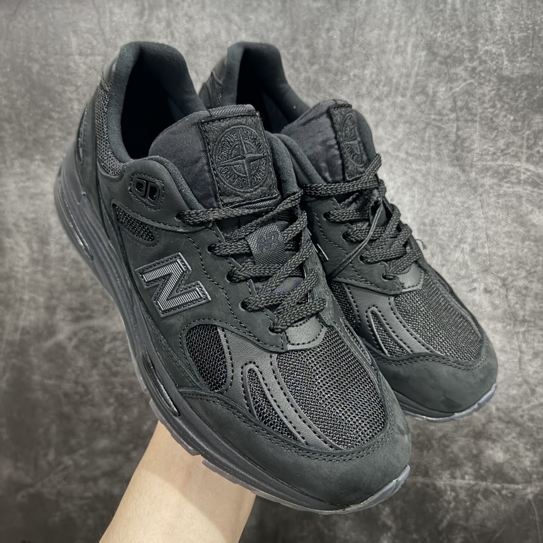 STONE ISLAND x New Balance NB991V2 Vintage Jogging Shoes Black U991SK2 