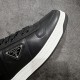  Prada Downtown low-top men's casual sneakers black