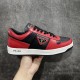  Prada Downtown low-top men's casual sneakers black red