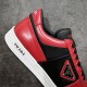  Prada Downtown low-top men's casual sneakers black red