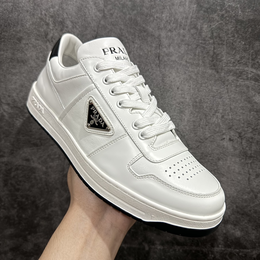  Prada Downtown low-top men's casual sneakers white 