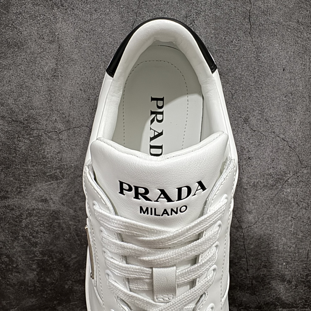  Prada Downtown low-top men's casual sneakers white 