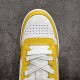  Prada Downtown low-top men's casual sneakers white yellow