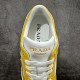  Prada Downtown low-top men's casual sneakers white yellow