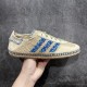 CLOT x Adidas Gazelle 'Linen Khaki Light Blue' Men's & Women's Sneakers IH3641