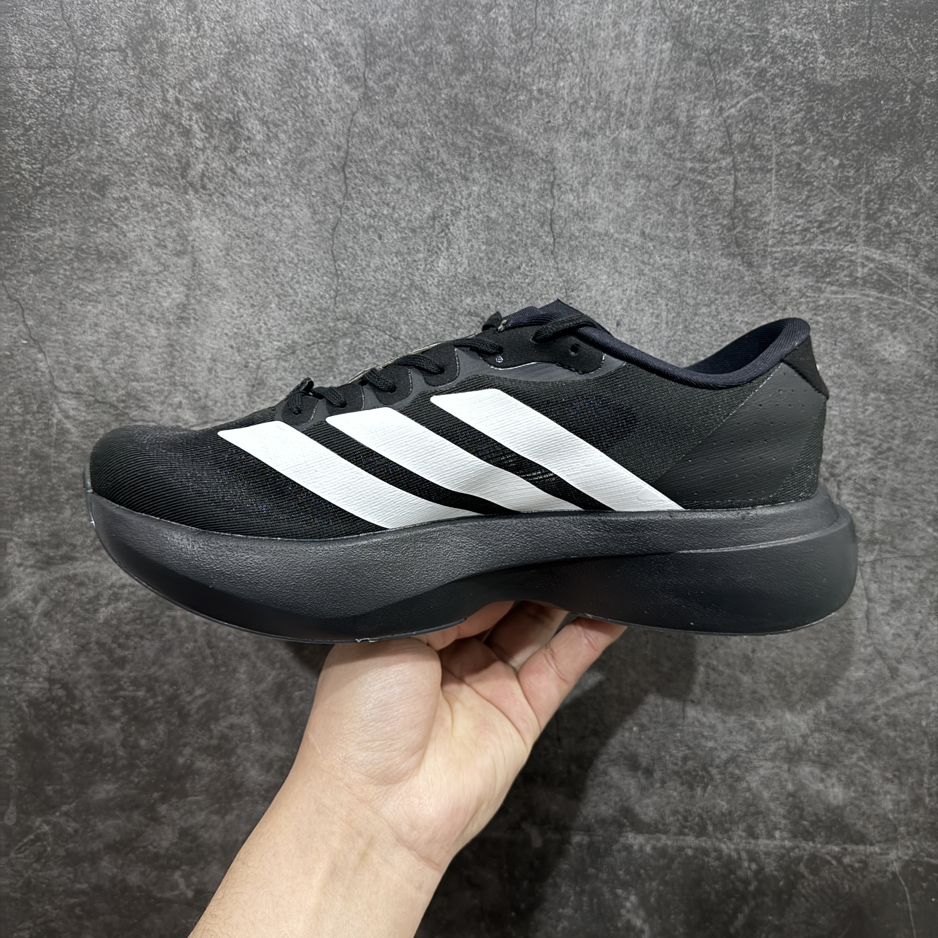 adidas Adizero Evo SL Black White Men's and Women's Running Shoe JP7149